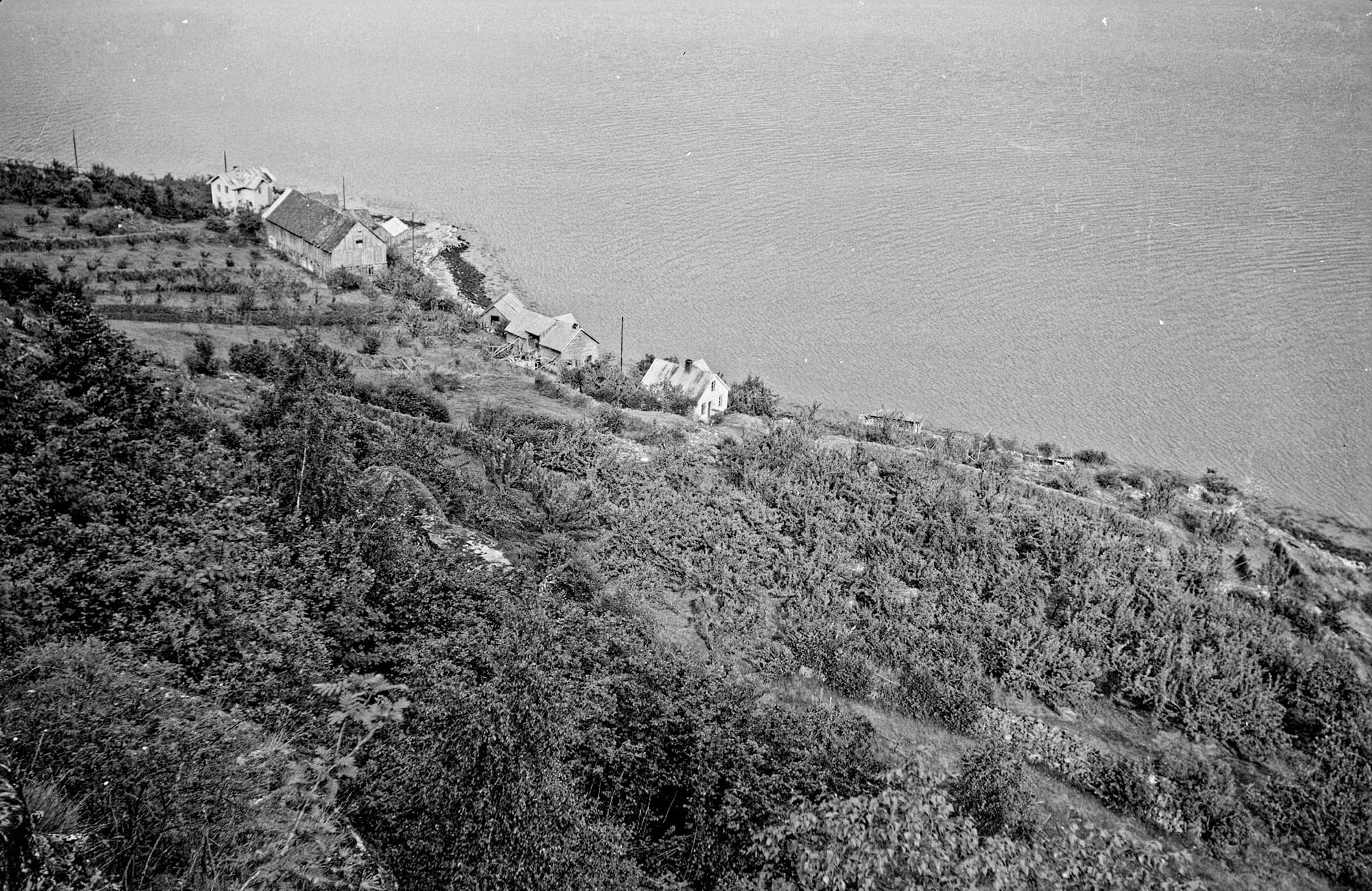 Overview of two of the farms on Ytre Eikjo